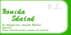 monika skalak business card